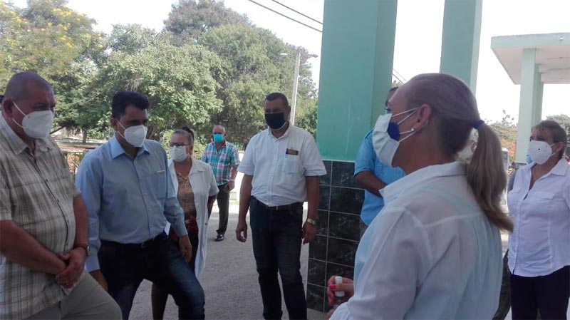 Máximas autoridades de la provincia evalúan enfrentamiento a la Covid-19 en Puerto Padre
