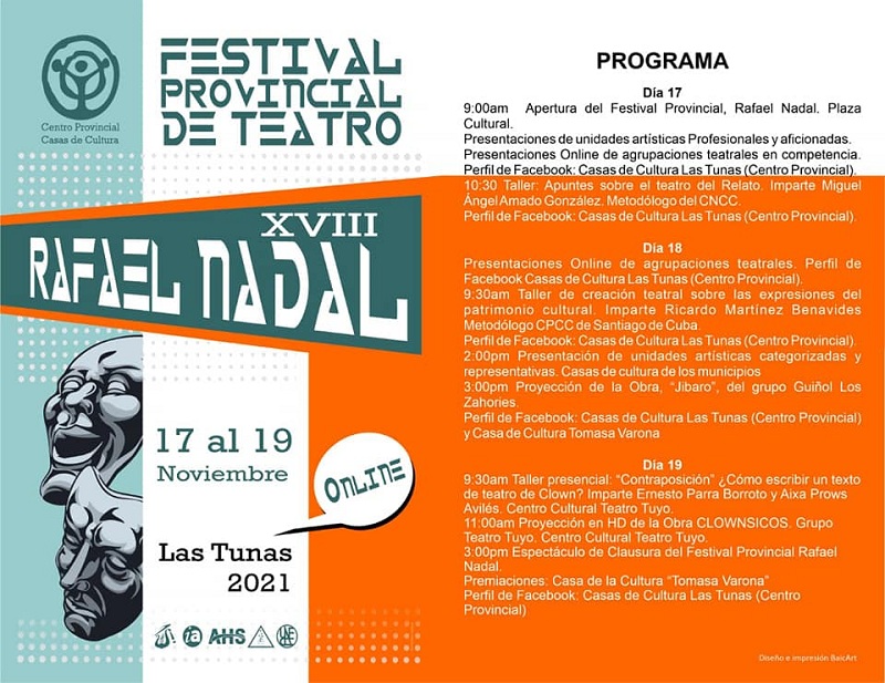 Trasciende en Las Tunas XVIII Festival Provincial de Teatro Rafael Nadal