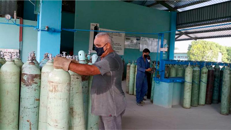 Se reanima la producción y envasado de oxígeno medicinal en Las Tunas
