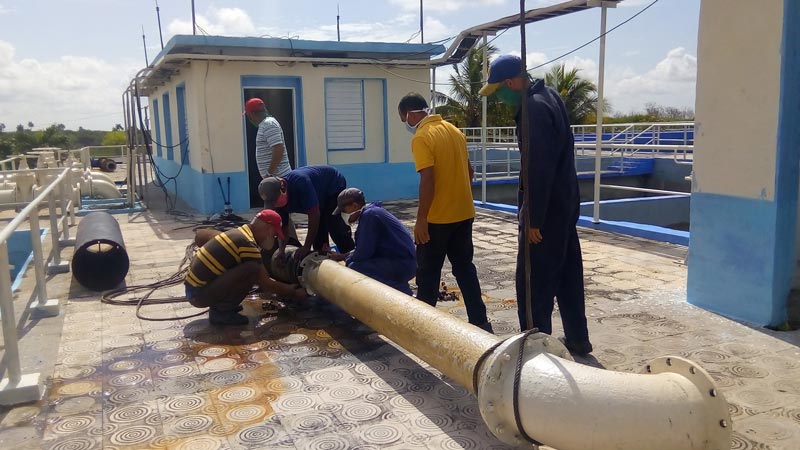 Rehabilitan planta potabilizadora y estaciones de bombeo en Las Tunas