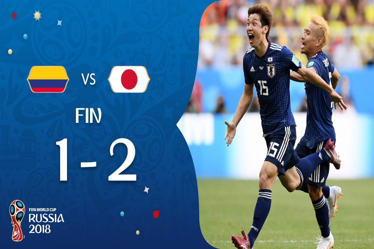 Japón sorprende a Colombia en su debut mundialista