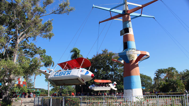 Felicidad y esparcimiento en Parque de diversiones de Las Tunas