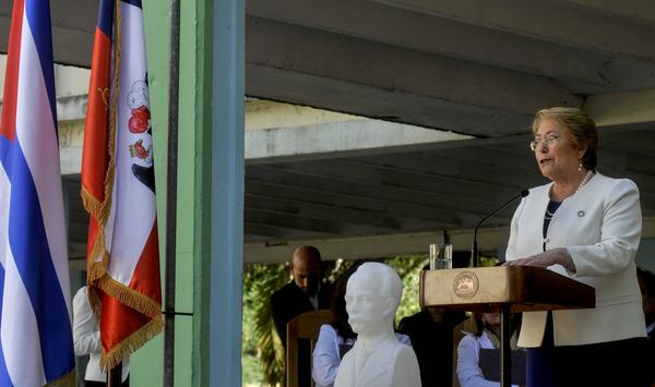 Bachelet: Cuba y Chile tienen el anhelo común de crecer con equidad