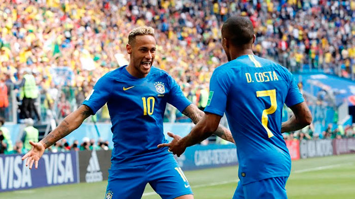 Brasil derrota a Costa Rica en Mundial de Rusia