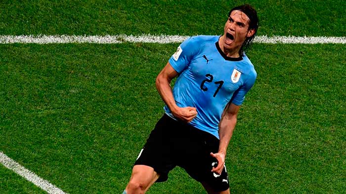 Edison Cavani derriba a Portugal y pone a Uruguay en cuartos en Mundial de Fútbol