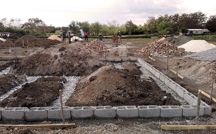 Constatan avances constructivos en polo viviendas en Majibacoa Constatan avances constructivos en polo viviendas en Majibacoa