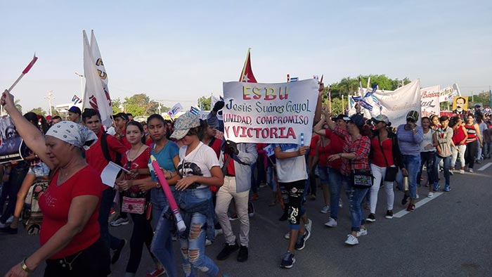 Trabajadores de Las Tunas en reafirmación patriótica este Primero de Mayo