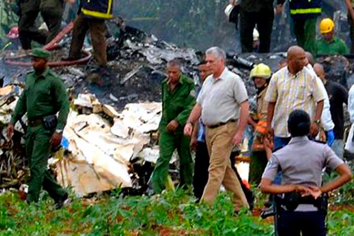 Presidente cubano ofrece condolencias a las familias de accidentados Presidente cubano ofrece condolencias a las familias de accidentados