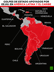 Los golpes de Estado apoyados por EE.UU. en Latinoamérica desde 1948 