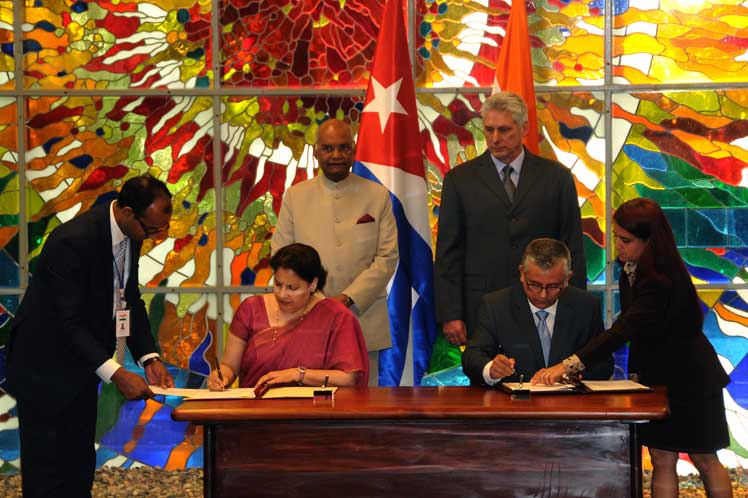 Cuba e India firman acuerdos de cooperación en salud y biotecnología