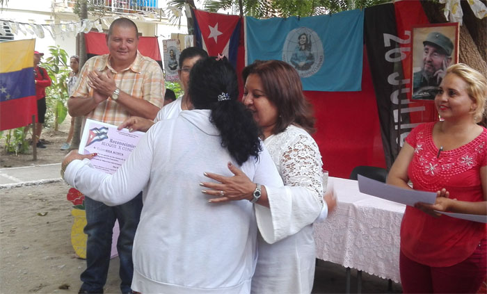 Participa Teresa Amarelle en intervención comunitaria en Majibacoa