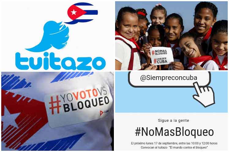 Convocan en Cuba a tuitazo y foro contra el bloqueo de EE.UU.