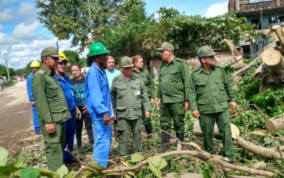 Aprecia General de División Ramón Pardo Guerra labores de recuperación en Las Tunas