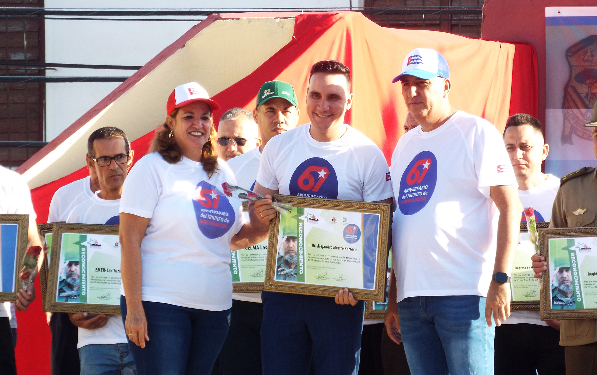 Celebran tuneros aniversario 67 de la Revolución Cubana