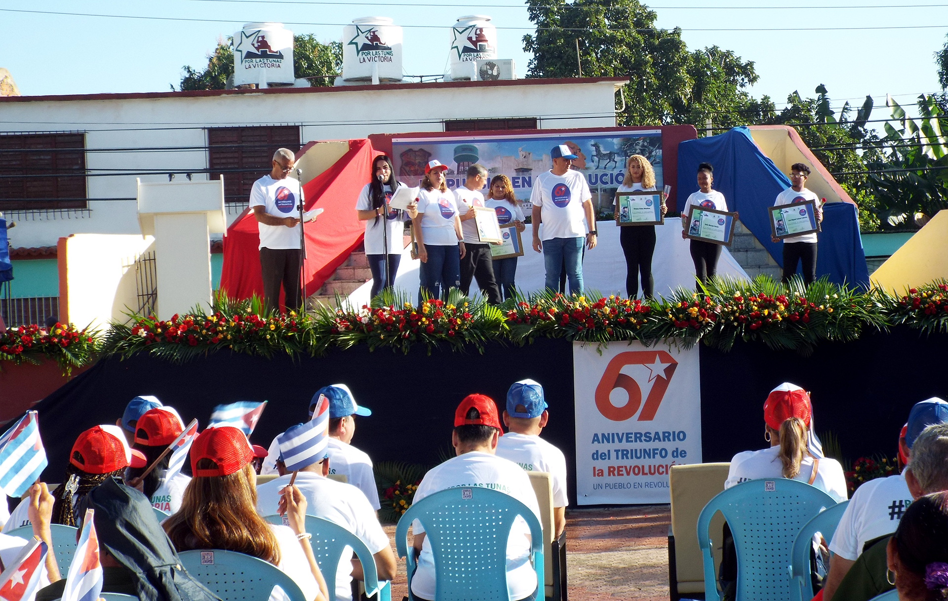 Celebran tuneros aniversario 67 de la Revolución Cubana