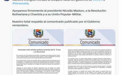 Rechaza Cuba bloqueo naval de Estados Unidos a Venezuela