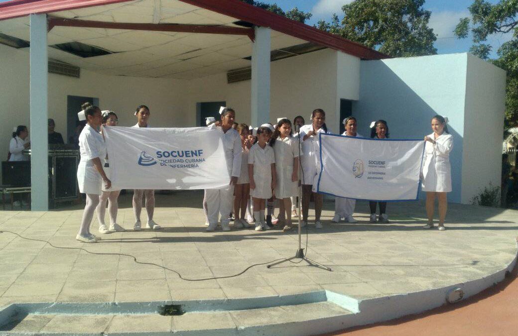 Prosigue su recorrido por Las Tunas Bandera 50 Aniversario de la Sociedad Cubana de Enfermería