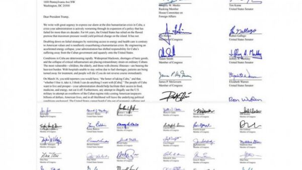 Medio centenar de congresistas de EE. UU. suscribió una carta contra el bloqueo a Cuba