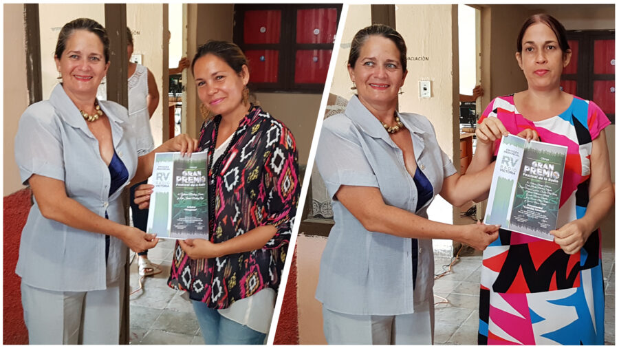 Tatiana y Yelaine, orgullo entre los realizadores de Radio Victoria
