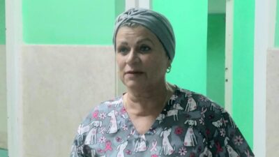 María de las Mercedes Riaño Almeciga, una enfermera de la Henry Reeve