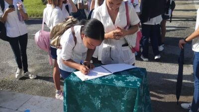 Realizan acto de ingreso a la FEU en la Universidad de Ciencias Médicas de Las Tunas